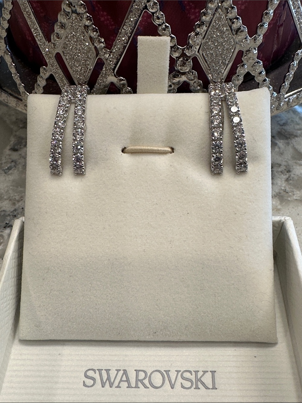 Swarovski Matrix Zirconia Cuff Earrings